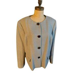 Le Suit Size 18 Plus Size Lined 2 Piece Suit Jacket + Skirt NWT $240